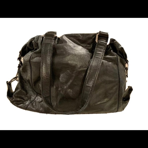 Club Monaco Leather Duffel Bag - Picture 2 of 11